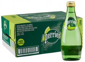 Nước khoáng có ga Perrier tự nhiên - chai thủy tinh 330ml